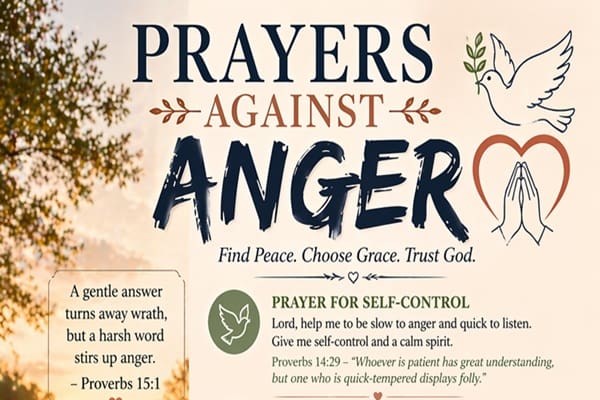 Prayers Against Anger with Bible Verses