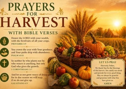 Prayers for Harvest with Bible Verses