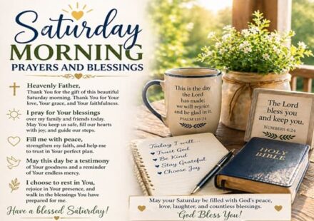 Saturday Morning Prayers and Blessings