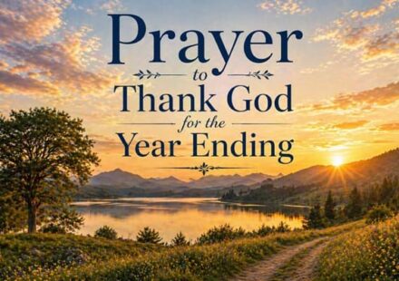 Prayer to Thank God for the Year Ending