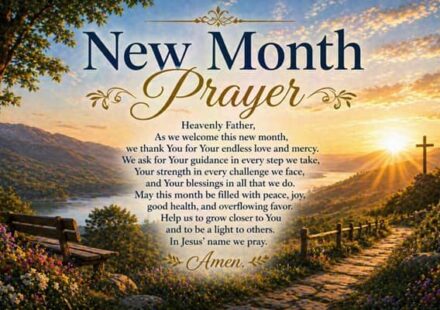 New Month Prayer