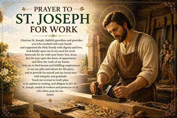 Prayer to St Joseph for Work