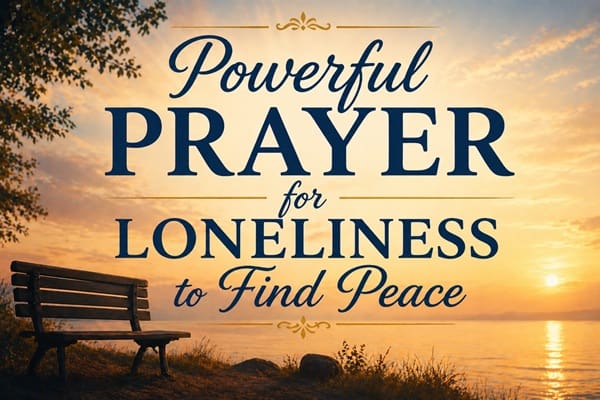 Powerful Prayer for Loneliness to Find Peace