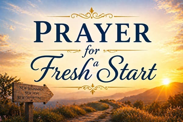 Prayer for a Fresh Start