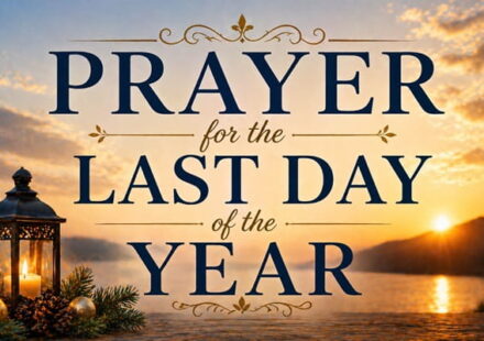 Prayer for the Last Day of the Year