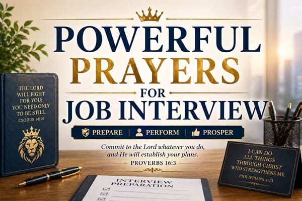 Powerful Prayers for Job Interview