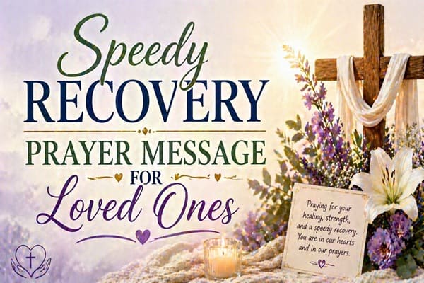 Speedy Recovery Prayer Message for Loved Ones