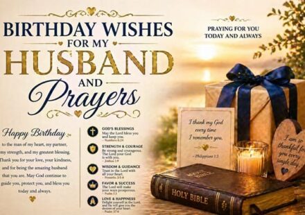 Birthday Wishes for My Husband and Prayers