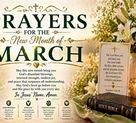 Prayers for the New Month of March
