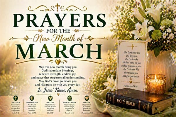 Prayers for the New Month of March