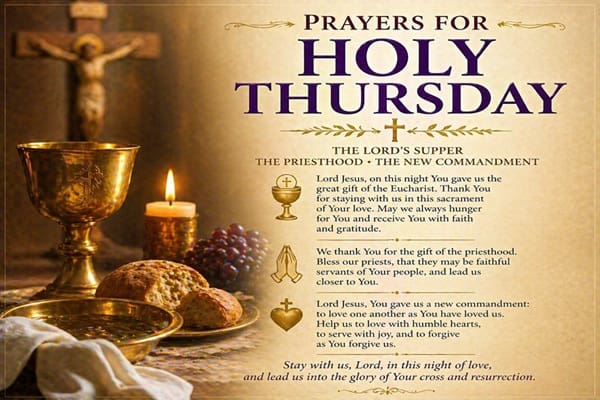 Prayers for Holy Thursday