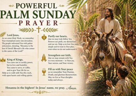 Powerful Palm Sunday Prayer