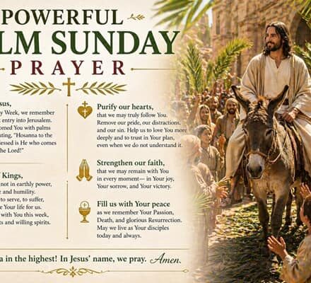 Powerful Palm Sunday Prayer