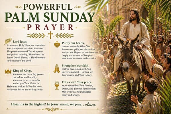 Powerful Palm Sunday Prayer