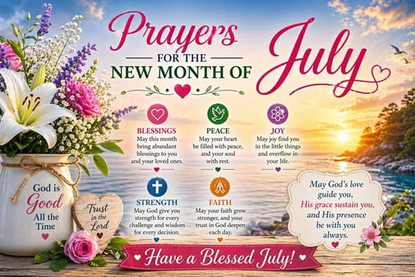 Prayers for the New Month of July