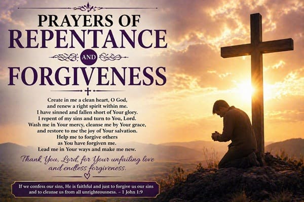Prayers of Repentance and Forgiveness