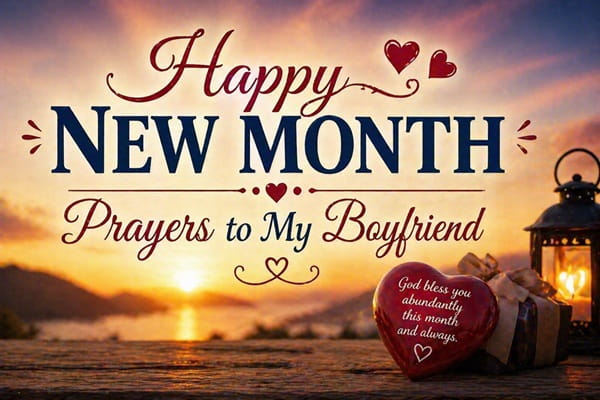 Happy New Month Prayers to My Boyfriend