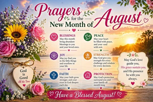 Prayers for the New Month of August
