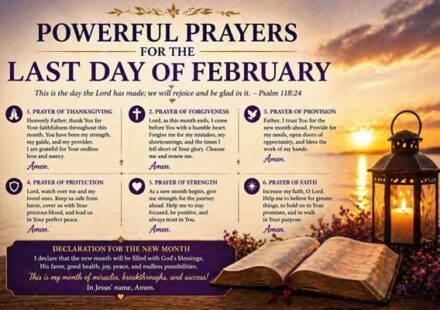 Powerful Prayers for the Last Day of February