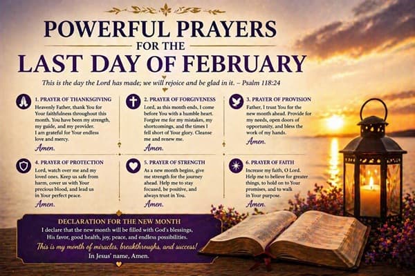 Powerful Prayers for the Last Day of February