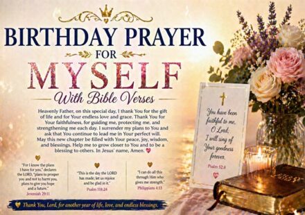 birthday prayer for myself with bible verses