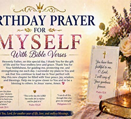 birthday prayer for myself with bible verses