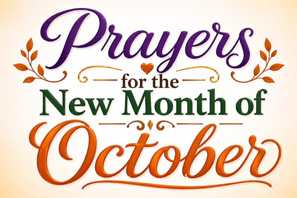 Prayers for the New Month of October