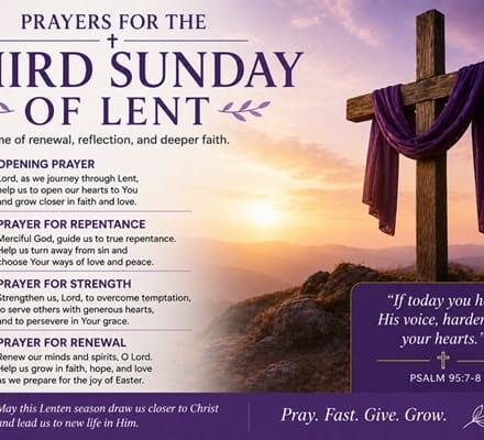 prayers for the third sunday of lent