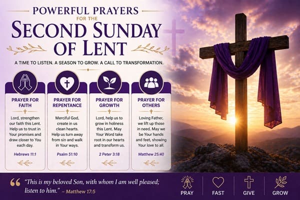 Powerful Prayers for the Second Sunday of Lent