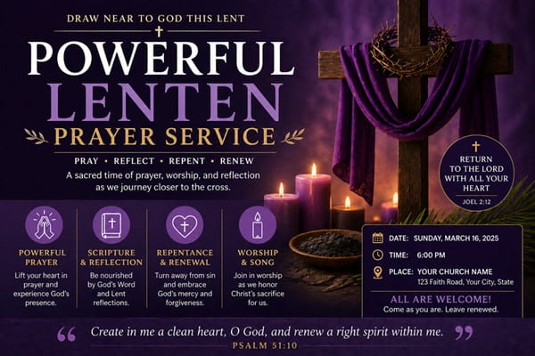 Powerful Lenten Prayer Service