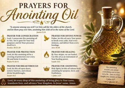Prayers for Anointing Oil